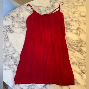 NWOT J. CREW Red Slip Dress